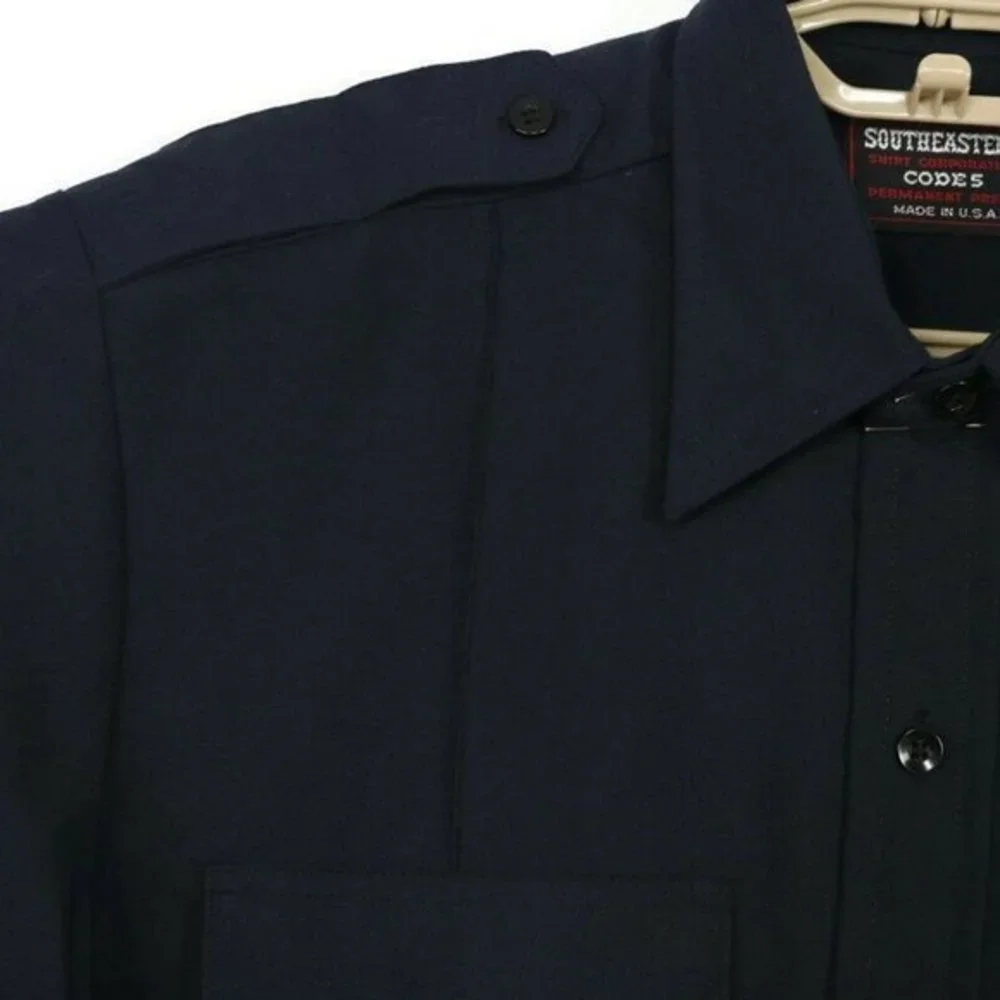 Southeastern Code 5 Police Deputy Uniform Shirt Blue Long Sleeve 16.5 35‎